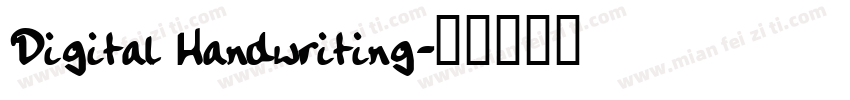 Digital Handwriting字体转换